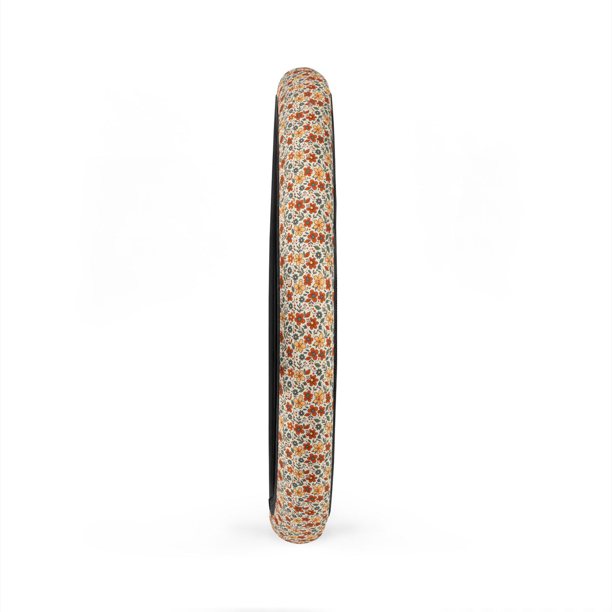 Retro flower print steering wheel cover, product view 6