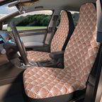 Retro seashell print car seat covers, product view 2