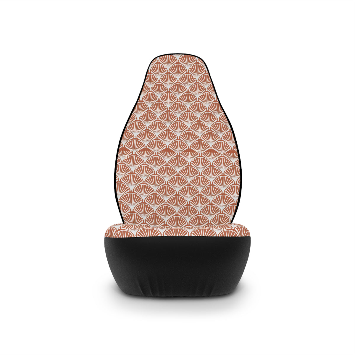 Retro seashell print car seat covers, product view 3