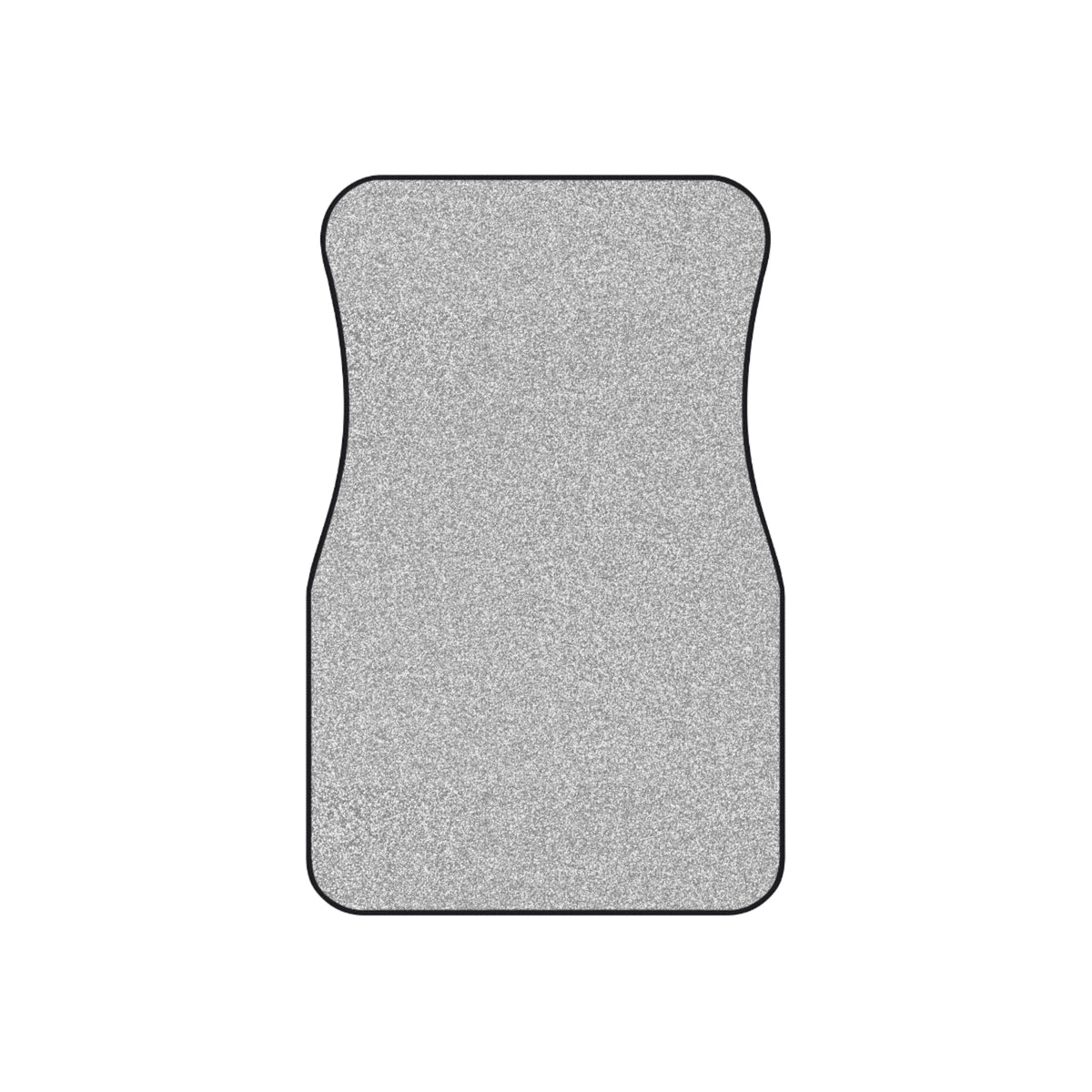 Silver rainbow glitter car mats, set of four, front and rear mats