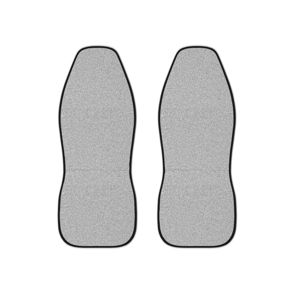 Silver rainbow glitter car seat covers, set of two front seat covers