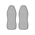 Silver rainbow glitter car seat covers, set of two front seat covers