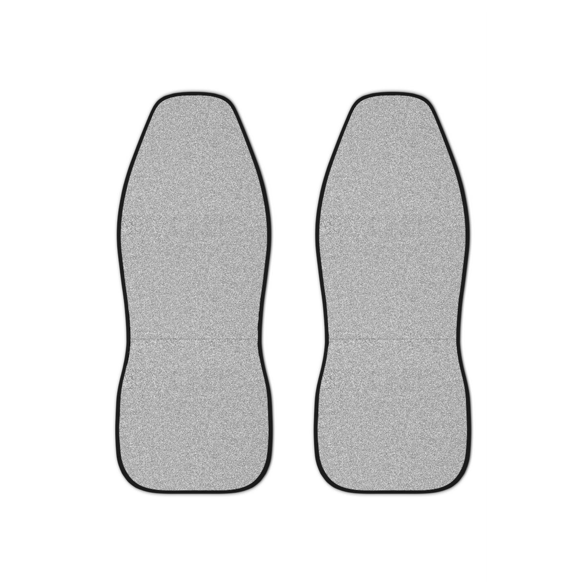 Silver rainbow glitter car seat covers, set of two front seat covers