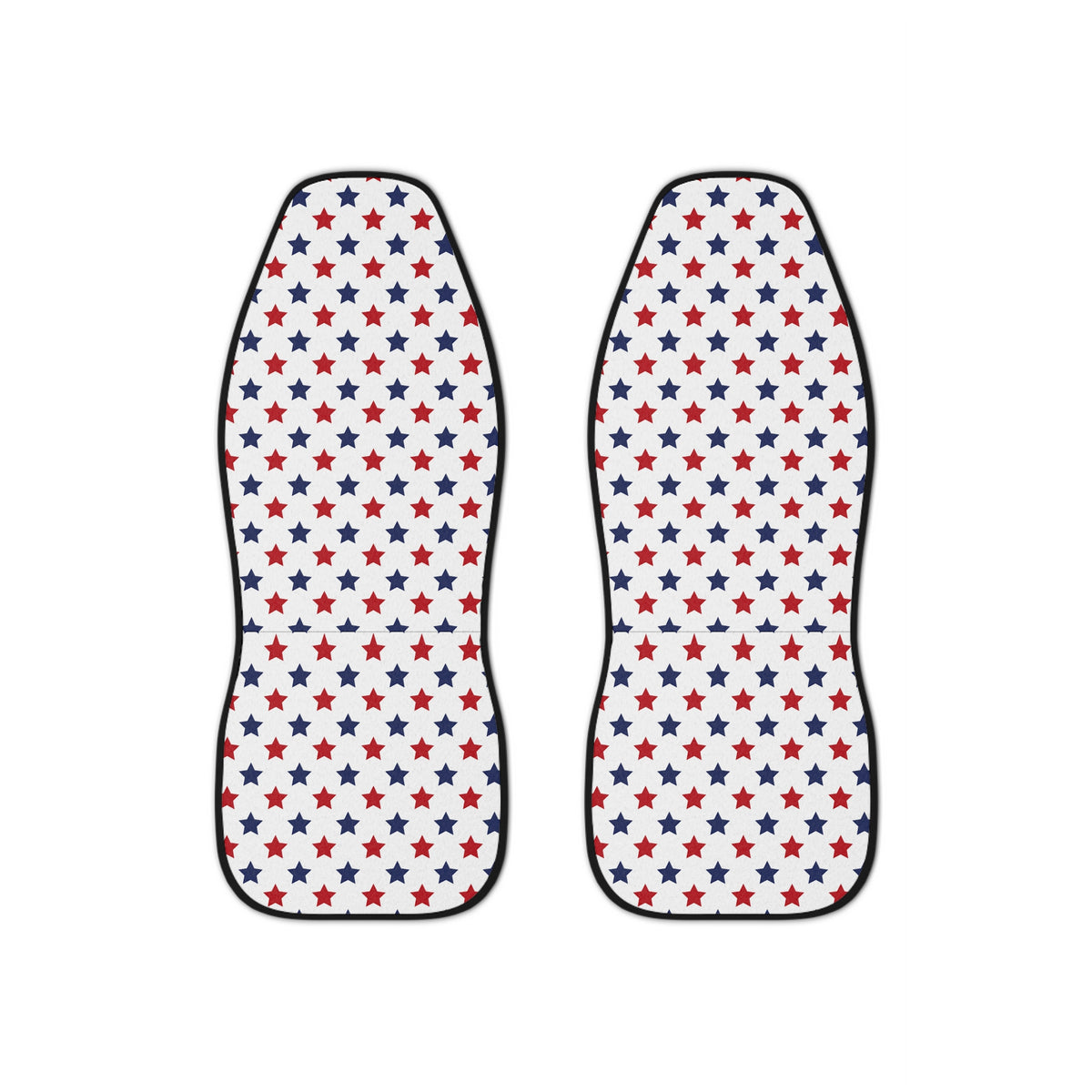 Star American flag car seat covers, set of two front seat covers