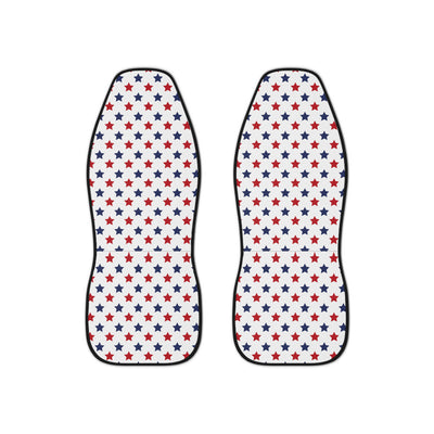 Star American flag car seat covers, set of two front seat covers