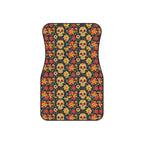 Sugar skull floral car mats, product view 3