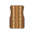 Tan desert boho car mats, set of four, front and rear mats