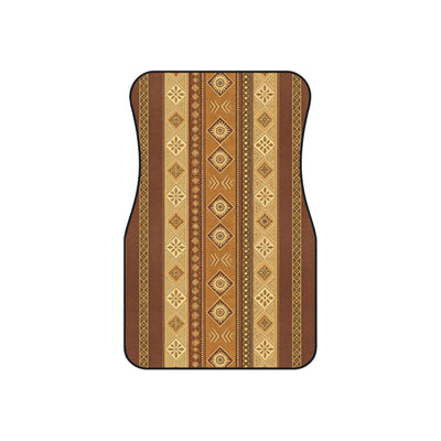 Tan desert boho car mats, set of four, front and rear mats