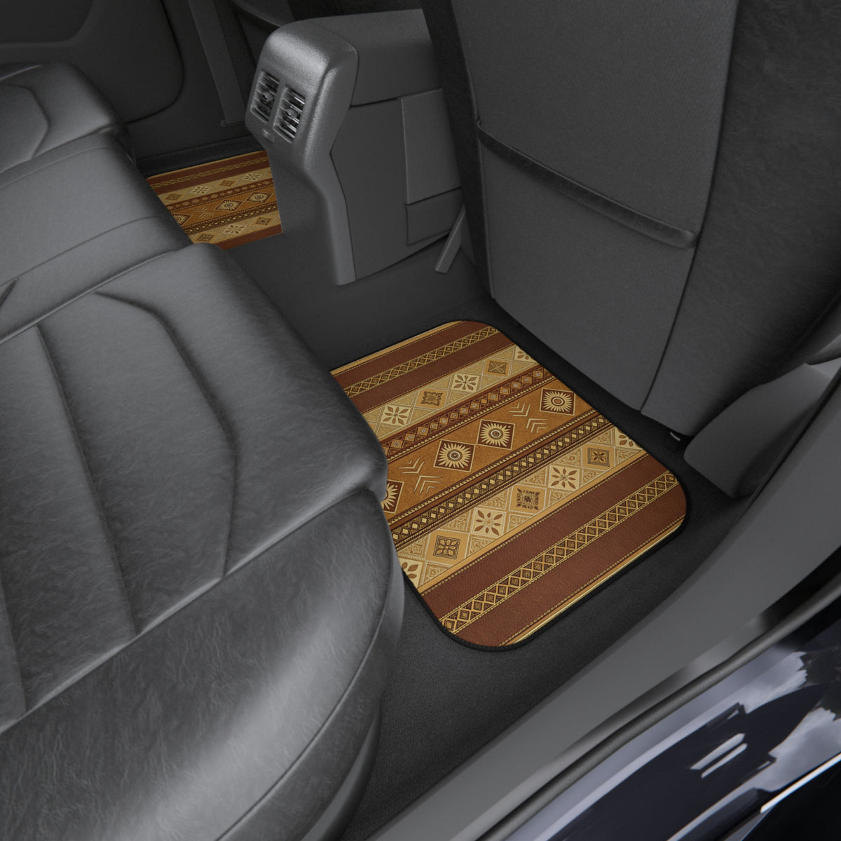 Tan desert boho car mats, product view 11