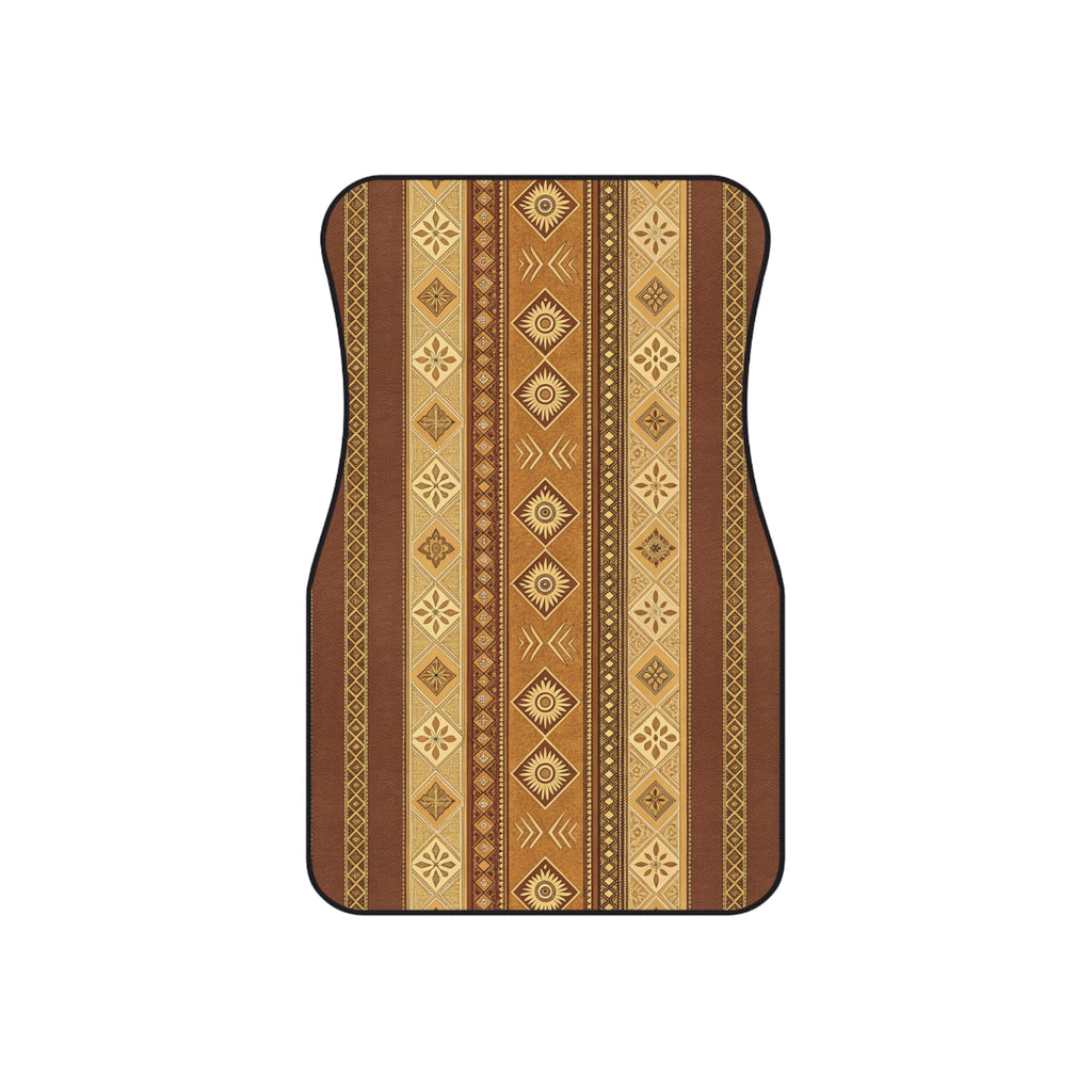 Tan desert boho car mats, product view 3