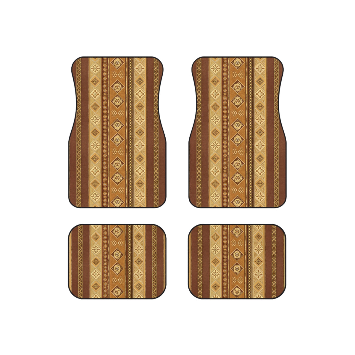 Tan desert boho car mats, product view 6