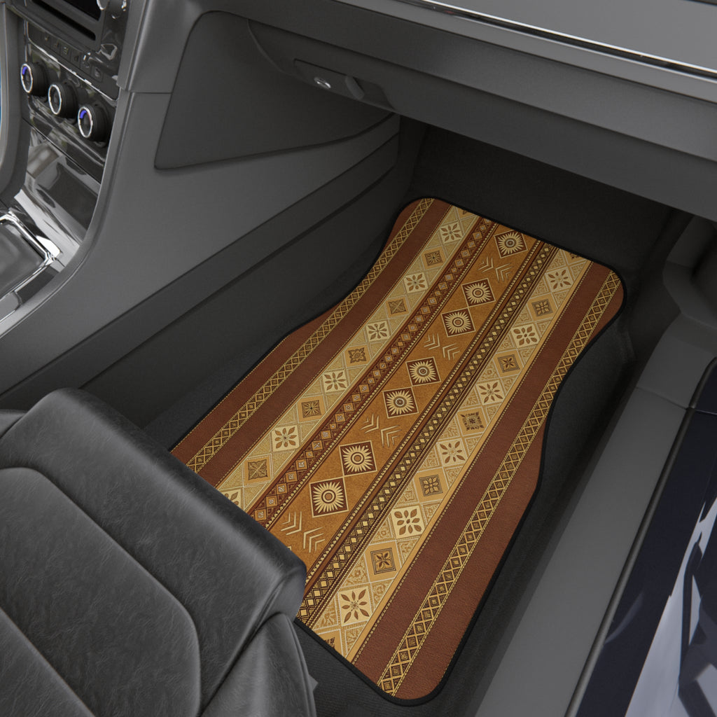 Tan desert boho car mats, product view 9