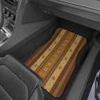 Tan desert boho car mats, product view 9