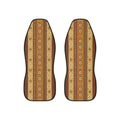 Tan desert boho car seat covers, set of two front seat covers