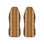 Tan desert boho car seat covers, set of two front seat covers