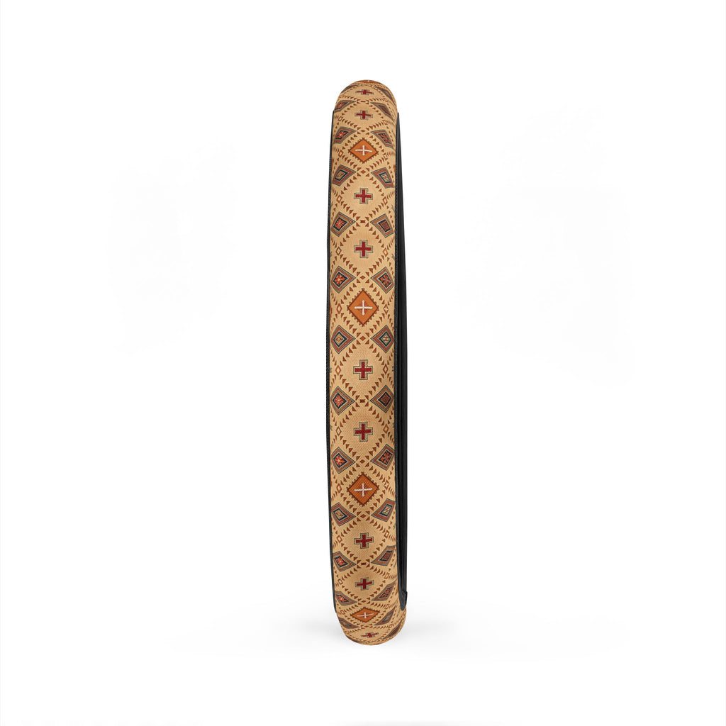 Tan desert boho steering wheel cover, product view 5