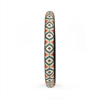 Teal aztec diamond steering wheel cover, product view 5