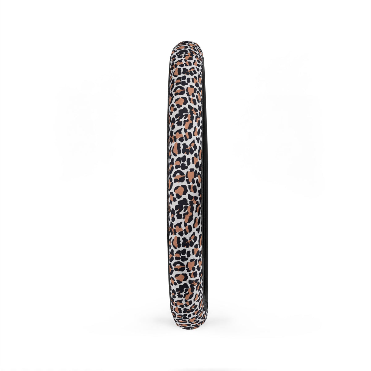 White brown leopard print steering wheel cover, product view 5