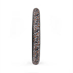 White brown leopard print steering wheel cover, product view 6