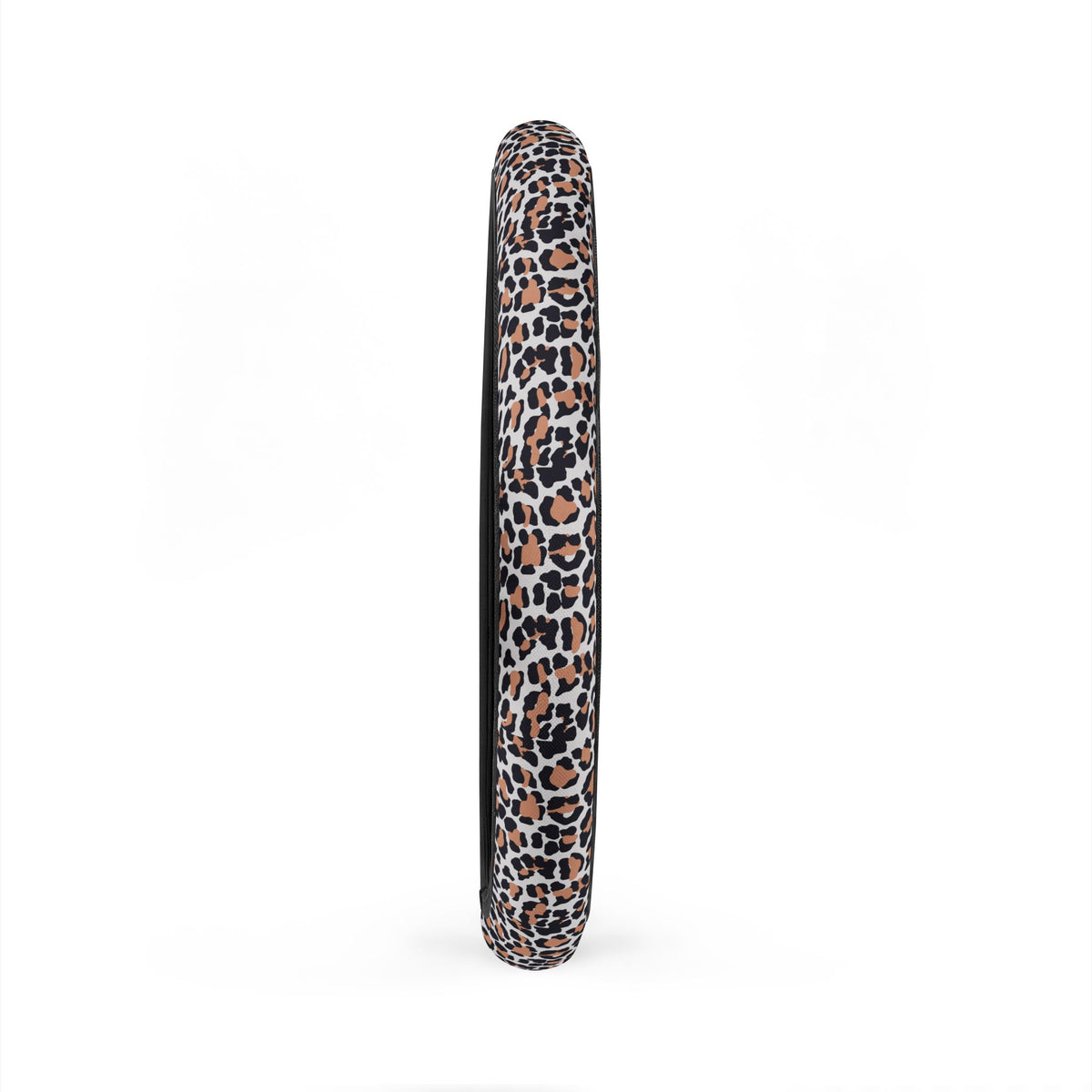 White brown leopard print steering wheel cover, product view 6