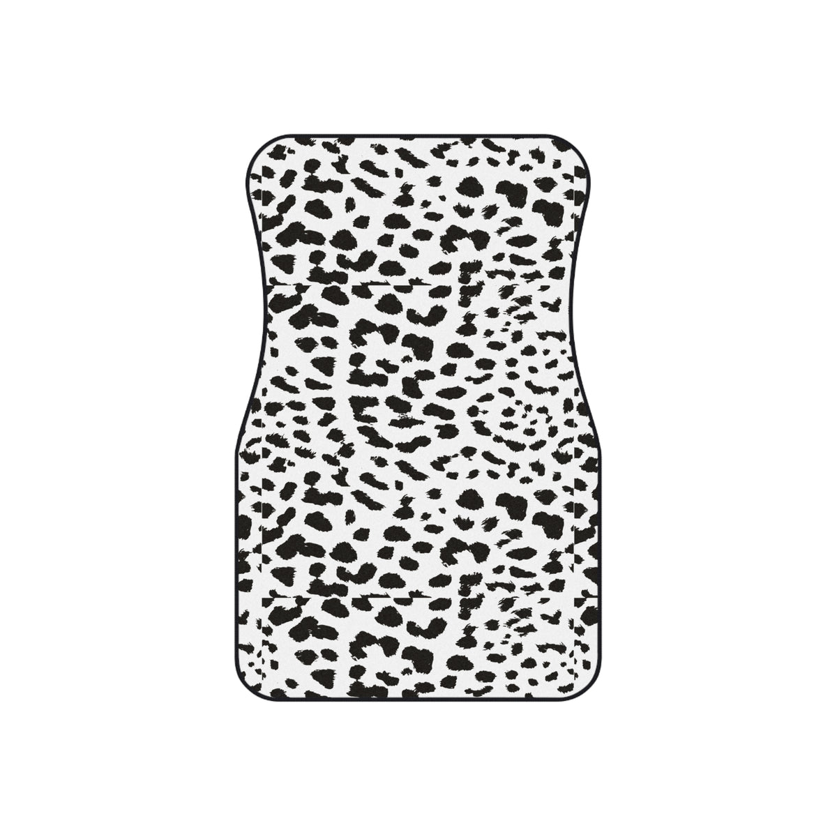 White leopard print car mats, product view 3