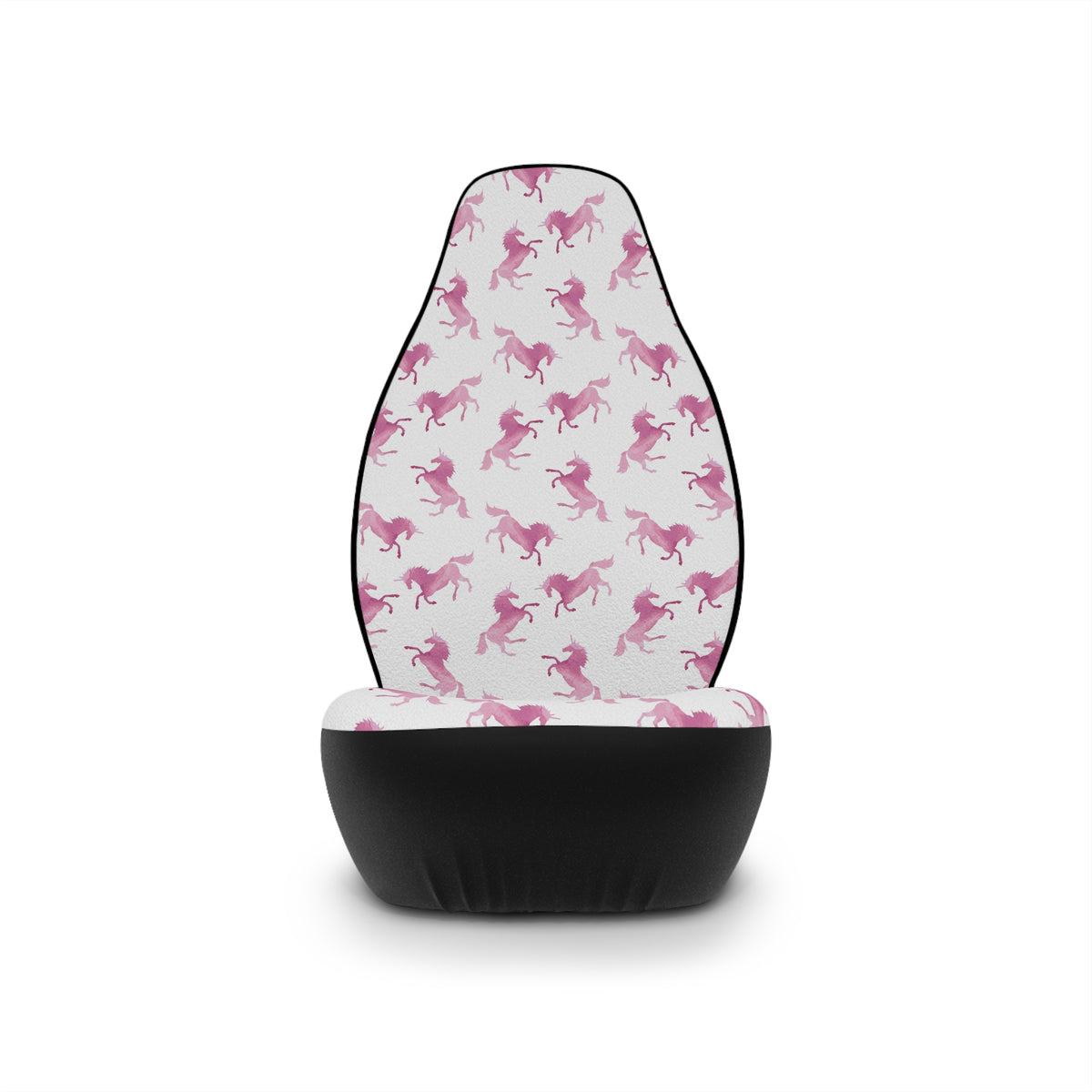White pink unicorn car seat covers, product view 4