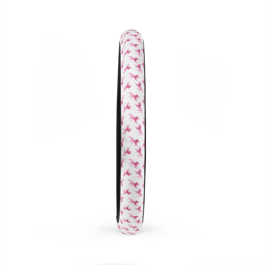 White pink unicorn steering wheel cover, product view 6