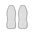 White polka dot car seat covers, set of two front seat covers