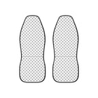 White polka dot car seat covers, set of two front seat covers